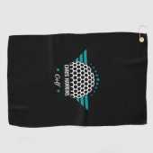 Persoonlijk Golf Ball Logo Golfhanddoek (Horizontaal)