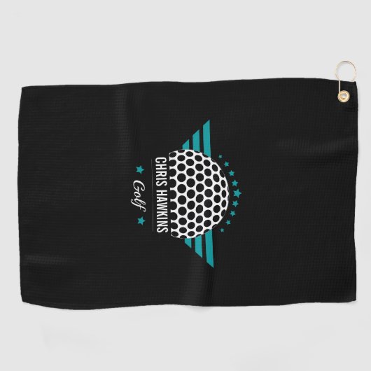 Persoonlijk Golf Ball Logo Golfhanddoek (Horizontaal)
