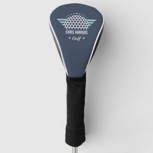 Persoonlijk Golf Ball Logo Golfheadcover (Voorkant)