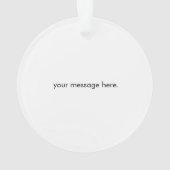 Persoonlijk Golf Ball Ornament (achterkant)