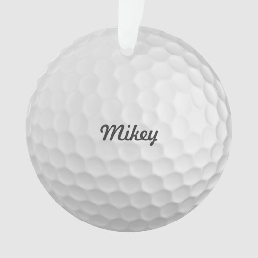 Persoonlijk Golf Ball Ornament (voorkant)