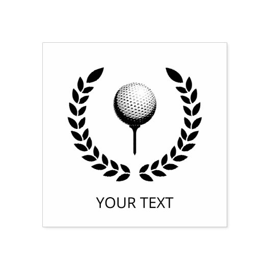 Persoonlijk Golf Ball Rubberstempel (Afrduk)