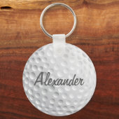 Persoonlijk Golf Ball Sleutelhanger (Voorkant)