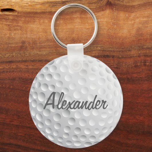 Persoonlijk Golf Ball Sleutelhanger (Voorkant)