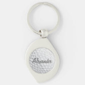 Persoonlijk Golf Ball Sleutelhanger (Voorkant)
