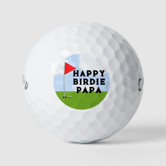 Persoonlijk Golf Birthday Golfballen (Voorkant)