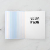 Persoonlijk Golf Birthday Kaart (Binnen)