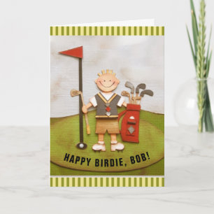 Persoonlijk Golf Birthday Kaart