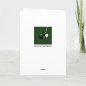 Persoonlijk Golf Birthday Kaart (Achterkant)