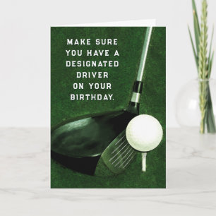 Persoonlijk Golf Birthday Kaart