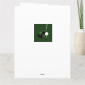 Persoonlijk Golf Birthday Kaart (Achterkant)