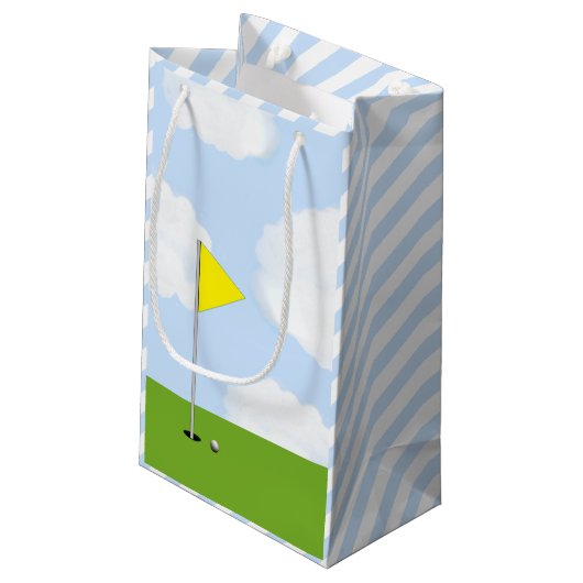 Persoonlijk Golf Birthday Klein Cadeauzakje (Achterkant Gekanteld)