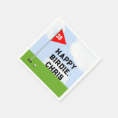 Persoonlijk Golf Birthday Servet (Hoek)