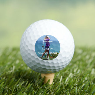 Persoonlijk golf fotocadeau – Aangepaste naam & ci Golfballen