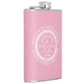 Persoonlijk Golf Hole in One Feminine Pink Heupfles (Rechts)