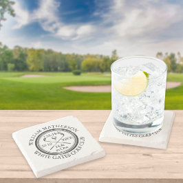 Persoonlijk Golf Hole in One Stenen Onderzetter