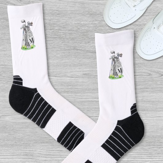 Persoonlijk Golf Initiaal Monogram Sokken