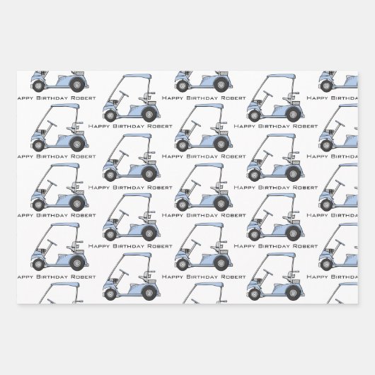 Persoonlijk Golf Inpakpapier Vel (Voorkant)