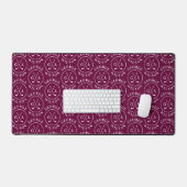 Persoonlijk Golf Monogram Bordeaux Aangepaste Naam Bureaumat (Keyboard & Muis)