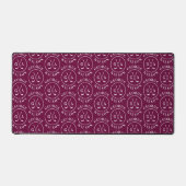 Persoonlijk Golf Monogram Bordeaux Aangepaste Naam Bureaumat (Voorkant)
