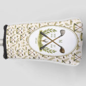 Persoonlijk Golf Papa Beste Door Par Monogram Golfheadcover (Voorkant)