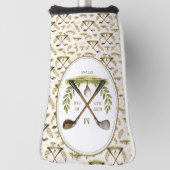 Persoonlijk Golf Papa Beste Door Par Monogram Golfheadcover (Draai 90)