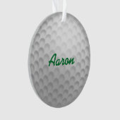 Persoonlijk golf sieraad cadeau ornament (voorkant)