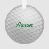 Persoonlijk golf sieraad cadeau ornament (voorkant)