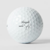 Persoonlijk golf verlovingsfeest cadeau