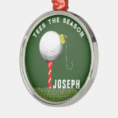 Persoonlijk golf-verzamelobject metalen ornament (Links)