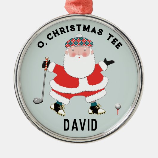 Persoonlijk golf-verzamelobject metalen ornament (Voorkant)