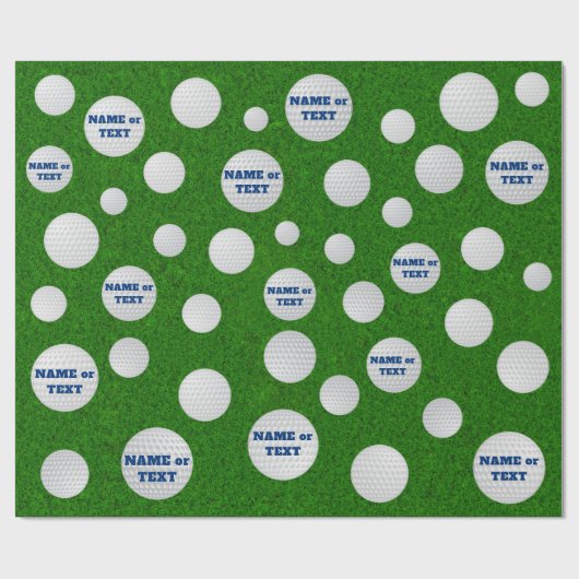 Persoonlijk Golf-wrappingpapier voor hem of haar Cadeaupapier (Vlak)