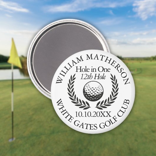 Persoonlijk Golfbal en Krans 'Hole in One' Magneet