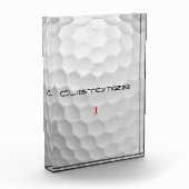 Persoonlijk golfcadeau met eigen naam en nummer fotoblokken (Links)