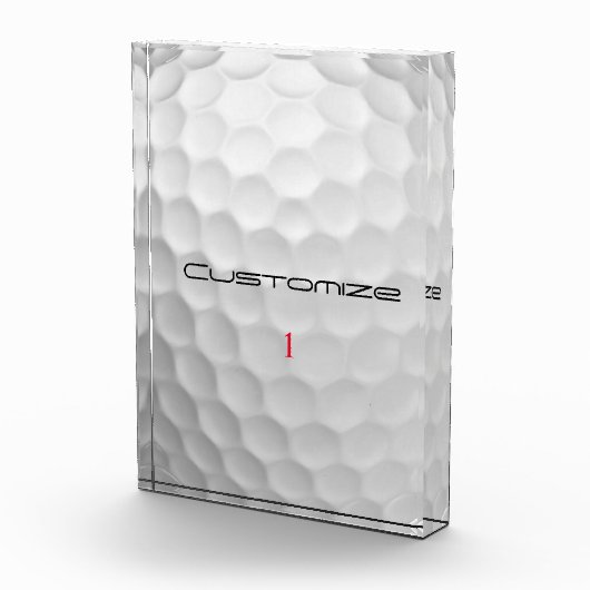 Persoonlijk golfcadeau met eigen naam en nummer fotoblokken (Rechts)