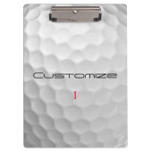 Persoonlijk golfcadeau met eigen naam en nummer klembord (Voorkant)