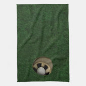 Persoonlijk golfcadeau verzamelobject theedoek (Verticaal)