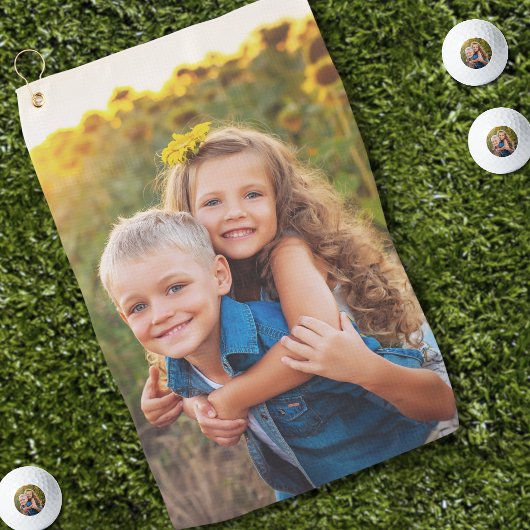 Persoonlijk Golfer Cadeau Met Foto Golfhanddoek