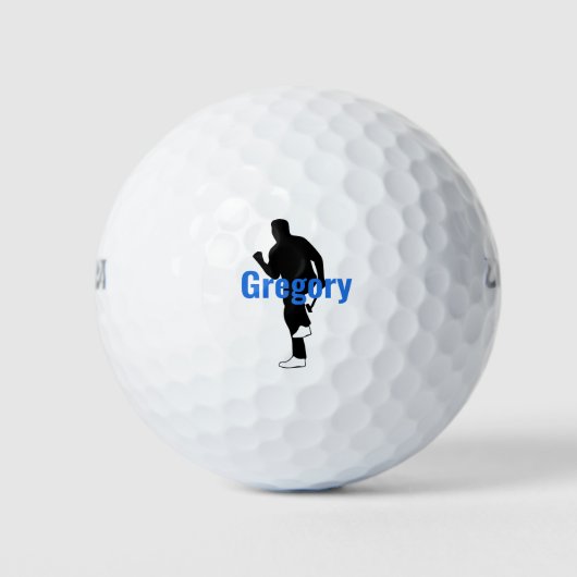 Persoonlijk Golfer Silhouette Golfballen (Voorkant)