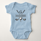 Persoonlijk golfmonogramontwerp romper (Voorkant)