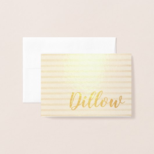 Persoonlijk goud folie ontwerp folie kaarten (Voorkant met envelop)