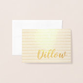 Persoonlijk goud folie ontwerp kaarten (Voorkant met envelop)