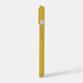 Persoonlijk gouden monogrammetaal iPhone 15 case (Linkerkant)