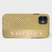 Persoonlijk gouden ontwerp voor speciale gelegenhe Case-Mate iPhone case (Achterkant (horizontaal))