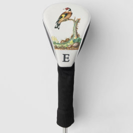Persoonlijk gouden putter monogram initiaal met vi golfheadcover