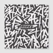 Persoonlijk Graffiti Naam Patroon — Aangepast Sted (Voorkant)