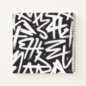Persoonlijk Graffiti Naam Patroon — Aangepast Sted Notitieboek (Achterkant)