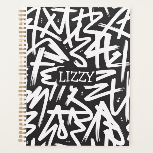 Persoonlijk Graffiti Naam Patroon — Aangepast Urba Planner (Voorkant)