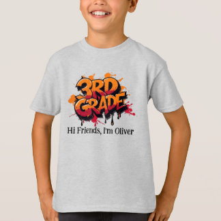 Persoonlijk Grafisch Kinder T-shirt - Terug naar S