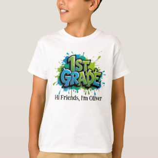 Persoonlijk Grafisch Kinder T-shirt - Terug naar S